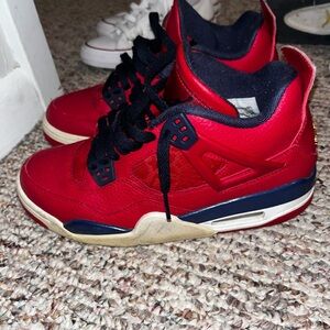 Red and blue Jordan 4